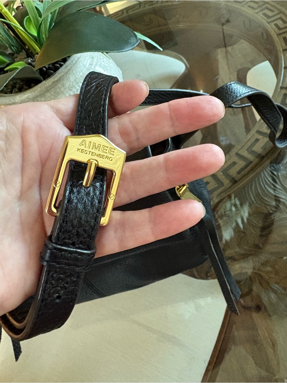 🖤🖤AIMEE KESTENBERG BALI BLACK PEBBLED LEATHER CROSSBODY BAG!🖤🖤 - Picture 5 of 10